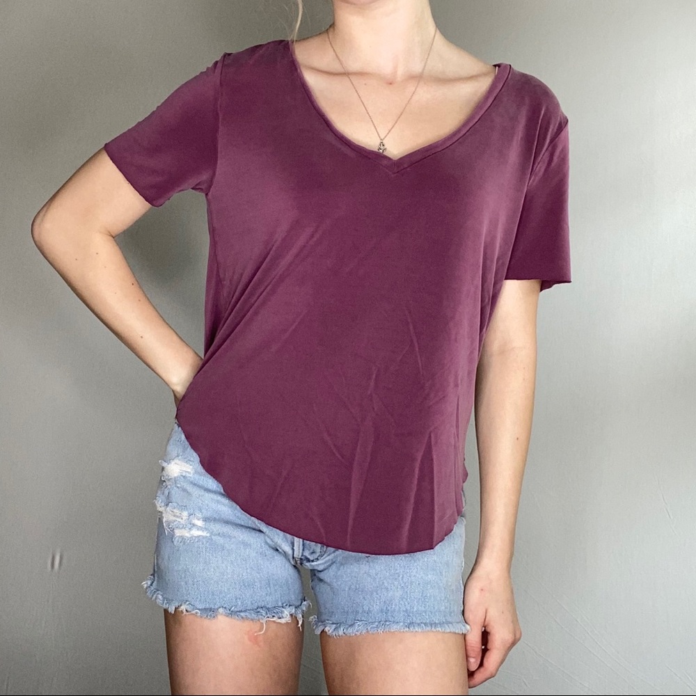 Maroon V-Neck